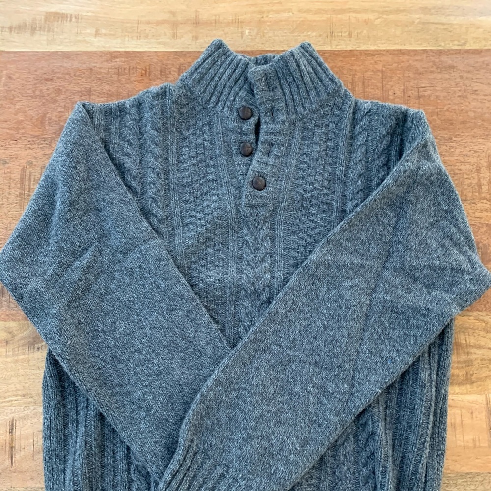 Gray cable knit - made in Italy